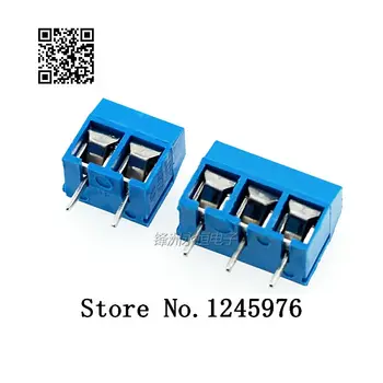 100 kozarcev KF301-2P/3P modra terminal 5 mm razmika terminal 300V10A Visoke kakovosti KF301-2P KF301-3P 6786