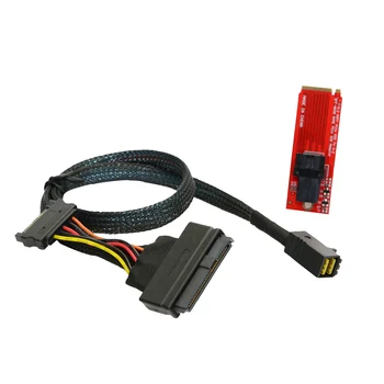 Xiwai U. 2 U2 Kit SFF-8639 NVME PCIe SSD Adapter & Kabel za Mainboard Intel SSD 750 p3600 p3700 M. 2 SFF-8643 0