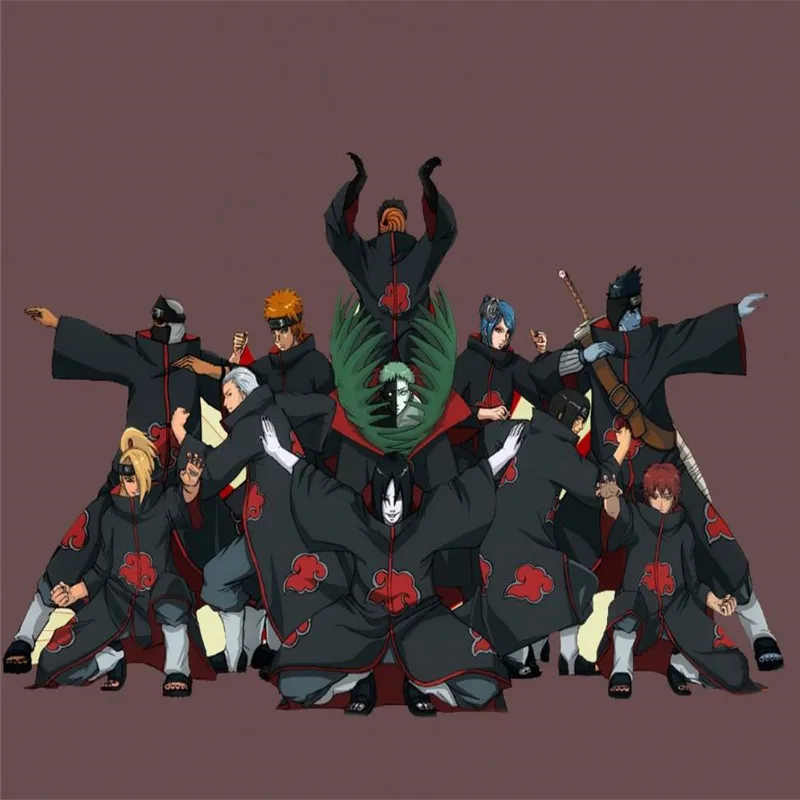 Klasična Anime Naruto cosplay kostum Akatsuki Uchiha Itachi Shuriken Čelo Glavo Dodatki, obleke, cosplay Dodatki 1