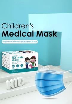300pcs/6box Otrok Masko za Enkratno uporabo Zaščitne Maske Anti-bakterijske Dustproof Usta Zdravje Elastična Otrok-Maska