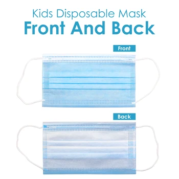 300pcs/6box Otrok Masko za Enkratno uporabo Zaščitne Maske Anti-bakterijske Dustproof Usta Zdravje Elastična Otrok-Maska 2