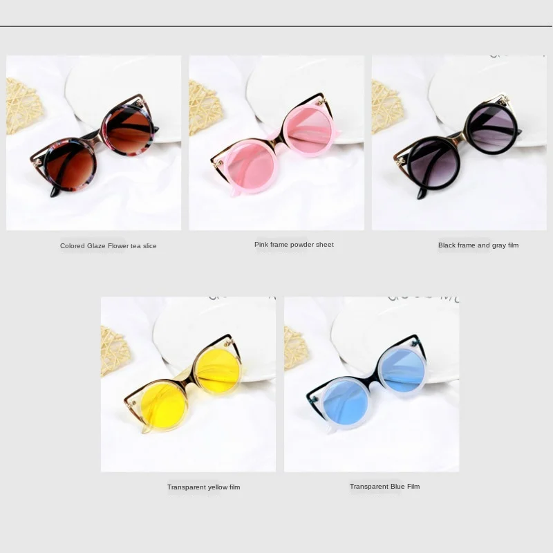 Srčkan Baby Krog Okvir Dekleta sončna Očala otroška sončna Očala Moda korejski Velik Okvir Fantje Očala Otroci Očala Plima UV400 Objektiv 3