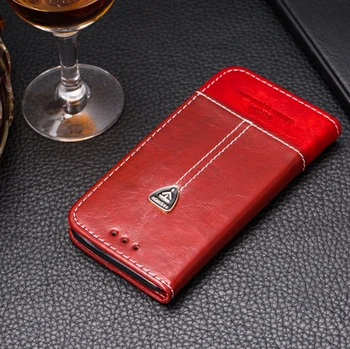 VIJIAR Novo Meri natančno Vgrajen magnet denarnico, telefon hrbtni pokrovček flip denarnica usnje primerih 5.0'For Wiko Wim Lite primeru 0