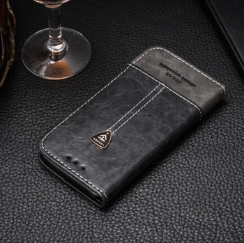 VIJIAR Novo Meri natančno Vgrajen magnet denarnico, telefon hrbtni pokrovček flip denarnica usnje primerih 5.0'For Wiko Wim Lite primeru 3