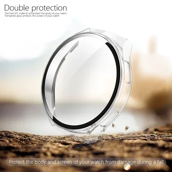 Kaljeno Steklo+Primeru Za Huawei watch GT2e Kritje Screen Protector Odbijača Okvir za huawei Watch gt2e PC Mat Težko Primerih gt 2e 2