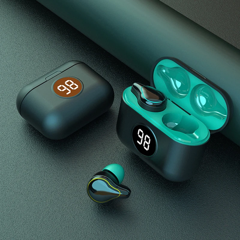 Novo SE16S Tws Slušalke Brezžične Bluetooth Gaming Slušalke CVC8.0 Šumov Glasbe Čepkov Power LED Zaslon Z Mic 4
