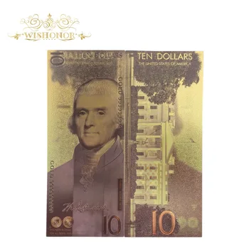 2020 Novo Ameriko Bankovcev za 50 Dolarjev Bankovci v 24k pozlačeni Ponarejenega Denarja Za Poslovno Darilo 0