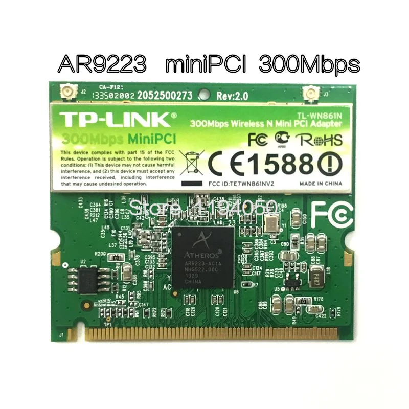 WDXUN Atheros AR9223 300Mbps Mini PCI Wireless N WiFi Adapter Mini-PCI WLAN Card za Acer Asus Dell Toshiba KARTICO 2