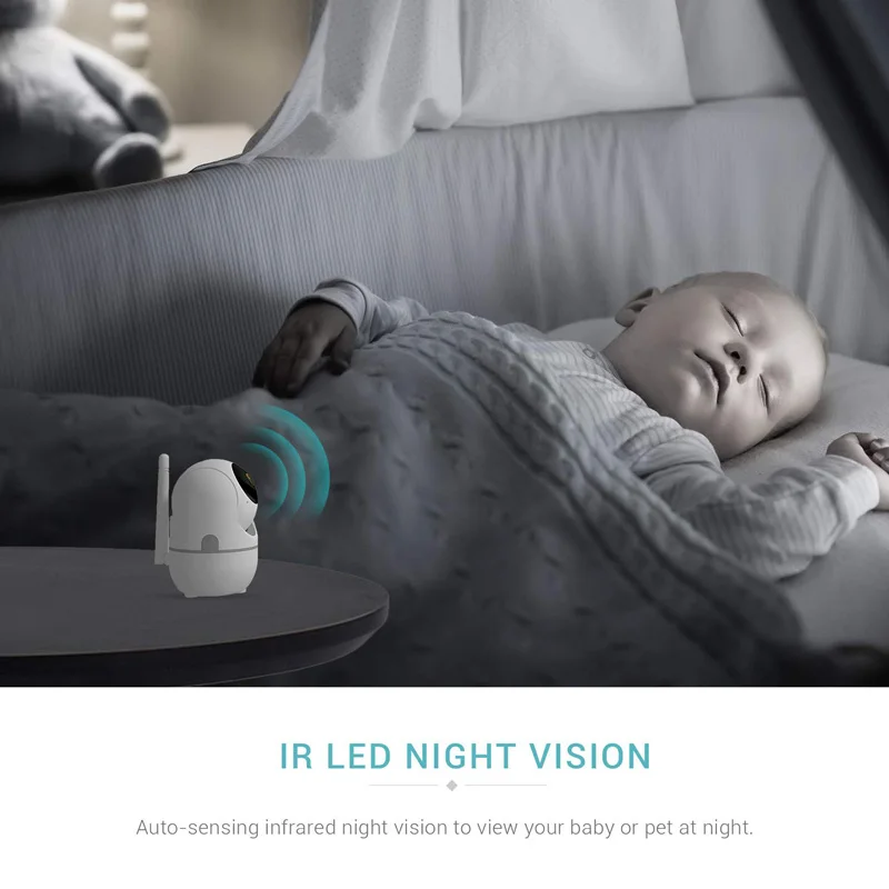 Vroče 1080P HD IP Kamera, WiFi Brezžično Baby Monitor Night Vision Auto Tracking Home Security Nadzor CCTV Omrežja Mini Kamera 2