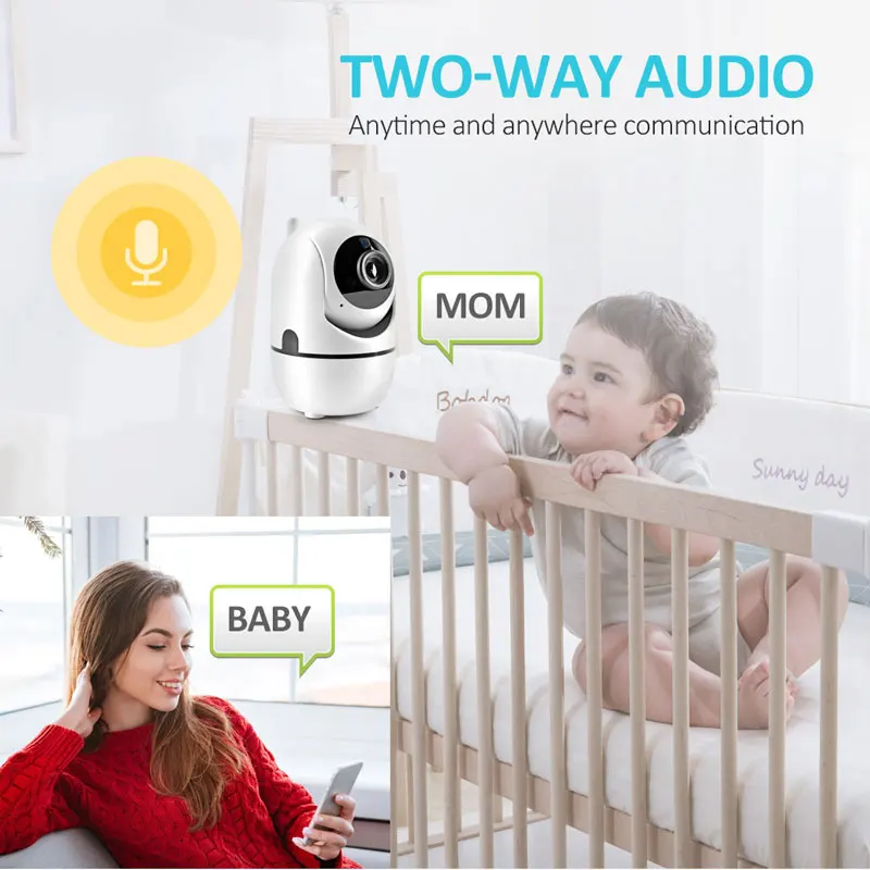 Vroče 1080P HD IP Kamera, WiFi Brezžično Baby Monitor Night Vision Auto Tracking Home Security Nadzor CCTV Omrežja Mini Kamera 3