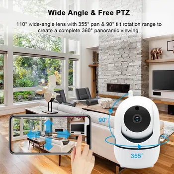 Vroče 1080P HD IP Kamera, WiFi Brezžično Baby Monitor Night Vision Auto Tracking Home Security Nadzor CCTV Omrežja Mini Kamera 4