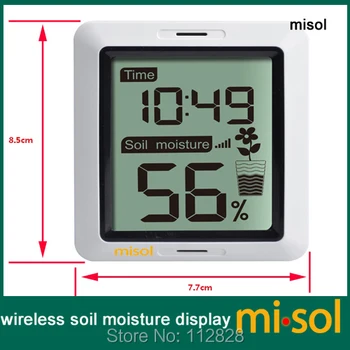 MISOL/1 enota Tal vlago monitor za brezžični baterijsko napajanje, brezžični tal vlago z zaslonom 2