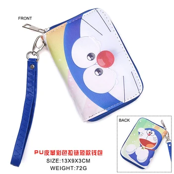 Anime Doraemon PU Kratek Denarnice Kovanec Torbici 7164