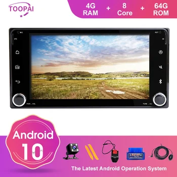TOOPAI Android 10 Za Toyota Univerzalno RAV4 COROLLA CAMRY Auto Radio Stereo GPS Navigacija Avto Multimedijski Predvajalnik, CSD 1