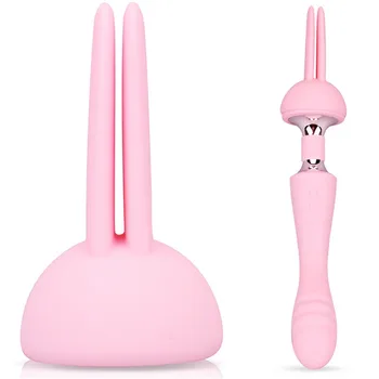10 Hitrost Nepremočljiva USB Polnilne Dvojno Motornih Vagina Vibrator Čarobno Palico, G-spot Massager Klitoris stimulator Vibrador Seks igrače 4