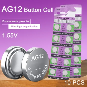 Centechia 10 kos AG12 Vroče Prodajo Poceni celic Baterije LR43 AG12 SR43 260 386 1.55 V Alkalni Watch Baterij Gumb Baterija 2