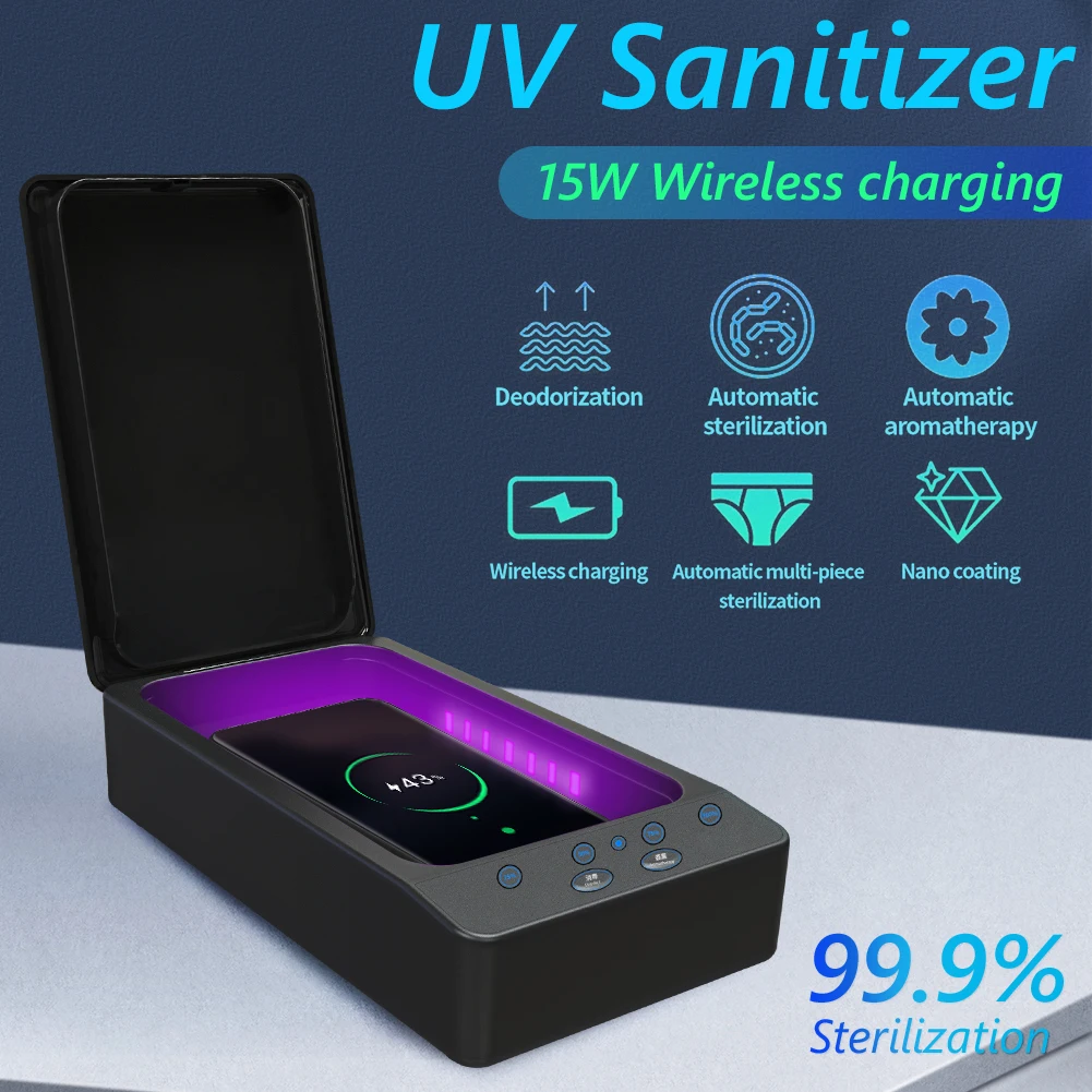 Večnamenski Mini Prenosni Mobilni Telefon Razkuževanje Polje UV Dezinfekcijo Gospodinjstvo, Potovanja Tiho Razkuževanje Polje 3