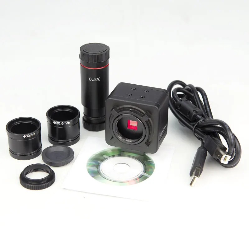 5MP Industrijske Elektronske Okular Digitalni USB CMOS Kamera z 0.5 X C-Mount za Biološke Stereo Mikroskop 4