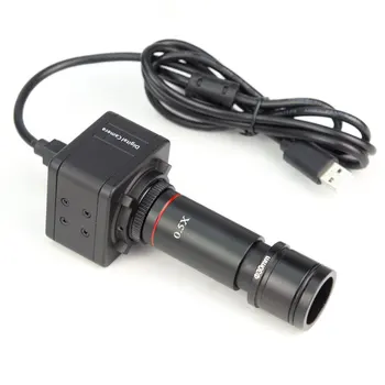 5MP Industrijske Elektronske Okular Digitalni USB CMOS Kamera z 0.5 X C-Mount za Biološke Stereo Mikroskop 3