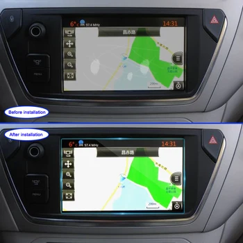 6.2 Palčni Auto GPS Navigacija Zaščitno folijo, Zaslon Jekla material LCD Zaslon Film Kaljeno film Avto Oprema Avto Nalepke 1
