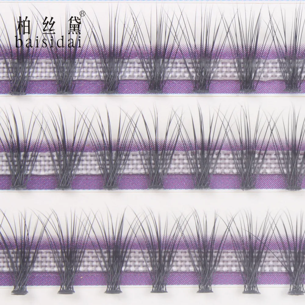 Baisidai Pravi Mink Trepalnice Black Posamezne Trepalnice Razširitev umetne Trepalnice 1 Polje A-4871 - 8 10 12 mm 1