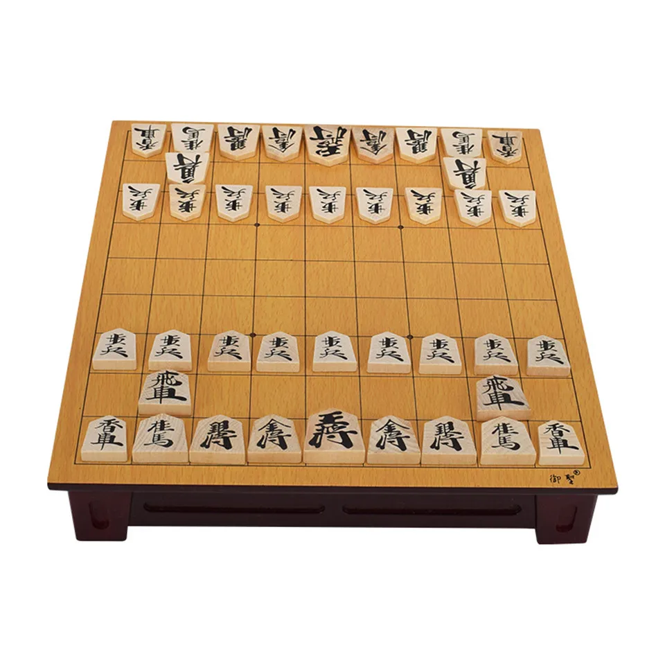 BSTFAMLY Lesene Japonska Shogi 27*25*5 cm 40 Kos/Niz Mednarodnih Dama Zložljiva Sho-gi Igra Šah Namizni Igrača Darilo Otrok J02 2