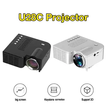 UC28C 20000 Ur 16.7 M Prenosni Mini Projektor Led Lučka za Domači Kino Kino Pametne telefone Povezavo Hd Video Projektor Projektor