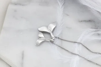 925 sterling srebrna ogrlica s bohimia temperament fishtail delfin obesek ogrlica za ženske, darila wholsale 7440