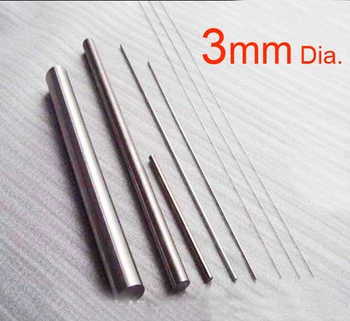 3 mm premer 50 cm dolžina visoke čistosti titana palico GR2 Ti vrstici palico titanove zlitine palice 0