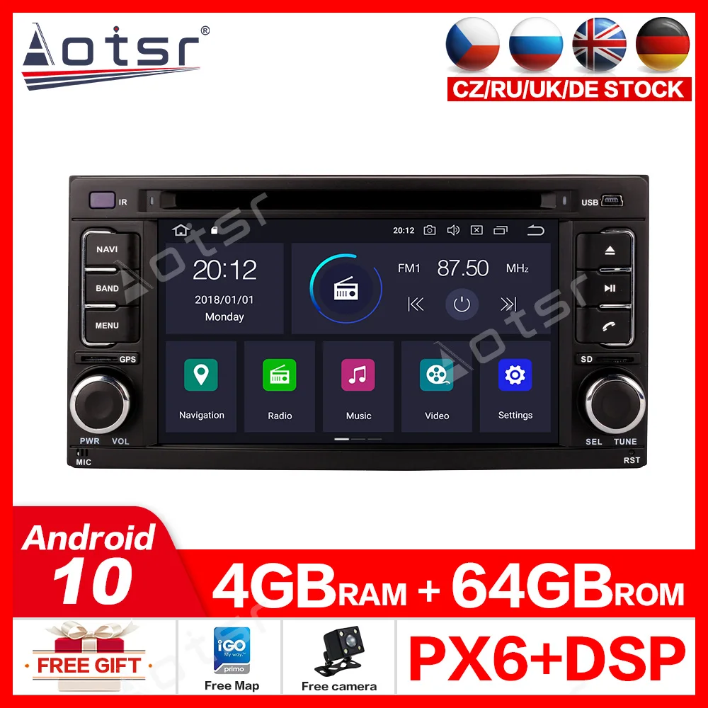 Android 10.0 4G+64GB Avto DVD player, Avto GPS Za Subaru Gozdar Impreza 2008-2013 avto večpredstavnostna radio snemalnik navigacija WiFi 3