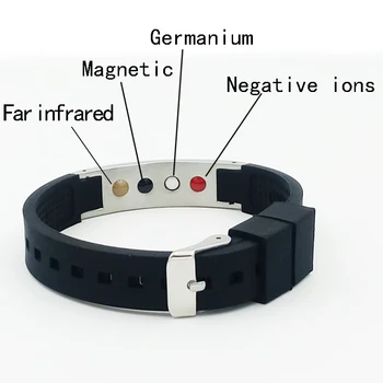 Negativni ion germanij silikonski magnetni terapiji energetsko zapestnico 5