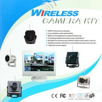 1.2 G Brezžični CMOS Kamera 380 TV Linij za 3,6 mm Objektiv le brezžične kamere 8004