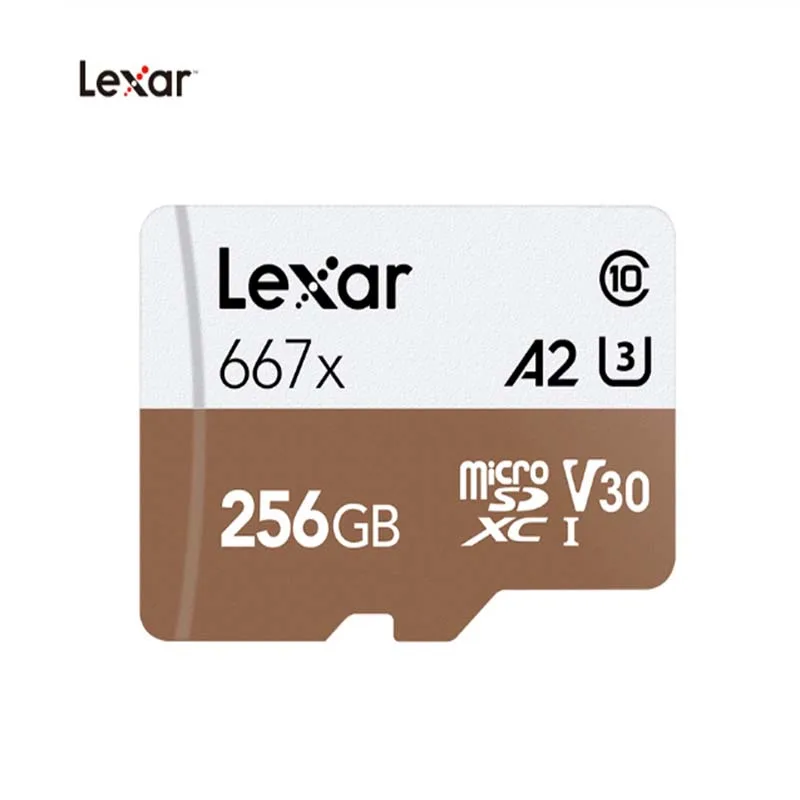 Lexar Micro SD kartice Microsd TF Kartice 667x micro SDXC UHS-I kartice SD Pomnilniška Kartica 64GB 128GB 256GB U3 V30 A2 Full-HD 4K Micro SD Kartico 0