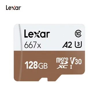 Lexar Micro SD kartice Microsd TF Kartice 667x micro SDXC UHS-I kartice SD Pomnilniška Kartica 64GB 128GB 256GB U3 V30 A2 Full-HD 4K Micro SD Kartico 3
