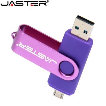 JASTER ustvarjalne OTG USB 2.0 Dual-uporaba mobilne računalnik Flip slog high speed USB flash disk 4GB 32GB 64GB 16GB 128GB pendrive 3