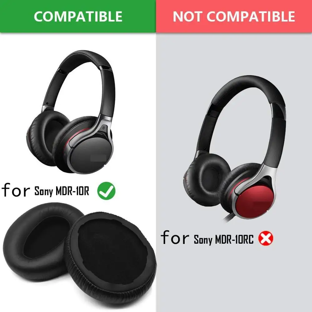 Zatakne ob slušalko Za Sony MDR-10rbt MDR-10rnc MDR-10r Slušalke Zamenjava Uho Pad Uho Blazine Uho Skodelice Uho Kritje blazinic za Popravilo Delov 1