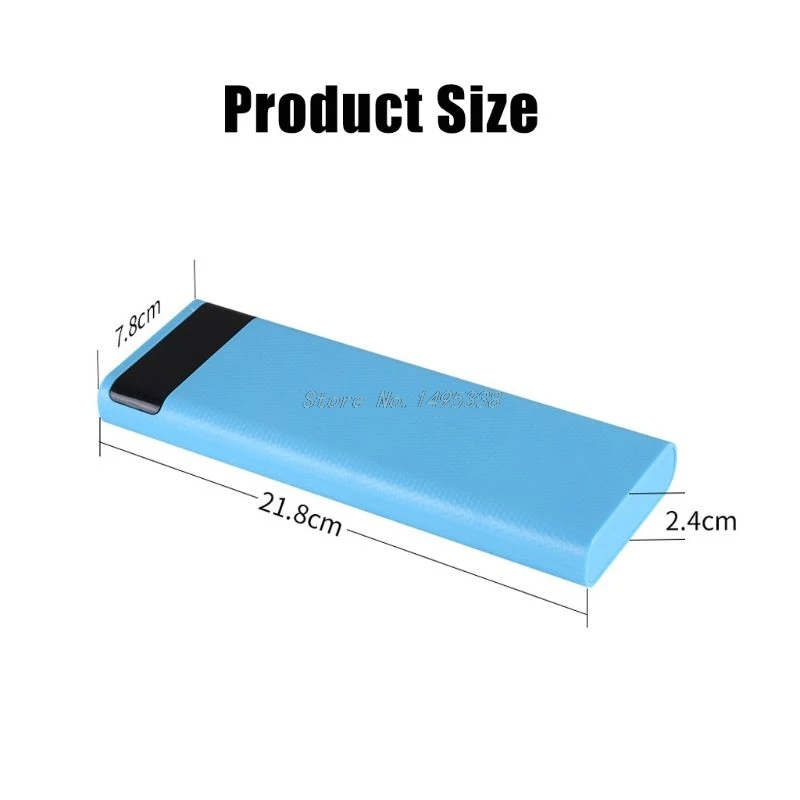 5V 2A Dvojno USB LCD Moči Banke Lupini 10x18650 Baterije Primeru Prenosni Zunanje Polje brez Baterije Powerbank Zaščitnik Dropship 0