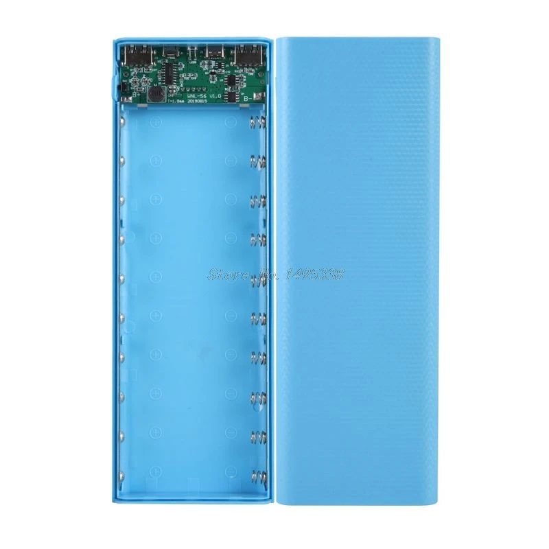 5V 2A Dvojno USB LCD Moči Banke Lupini 10x18650 Baterije Primeru Prenosni Zunanje Polje brez Baterije Powerbank Zaščitnik Dropship 2