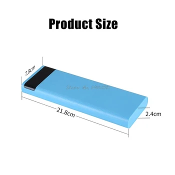 5V 2A Dvojno USB LCD Moči Banke Lupini 10x18650 Baterije Primeru Prenosni Zunanje Polje brez Baterije Powerbank Zaščitnik Dropship
