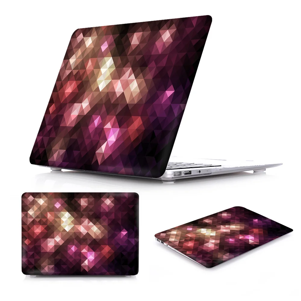 Nov Neverjetno Primeru za MacBook Air 13 2020 Luksuzni Nezakonitih Kristalno Vzorec Zraka 11 12 Trdi Pokrovček za Macbook Pro Retina 13 15 Primeru 3