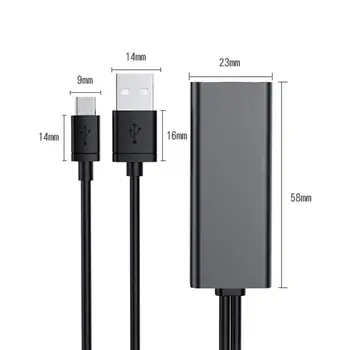 10/100Mbps Micro USB 2.0 Moški Za Ethernet RJ45 Omrežje Ethernet Adapter za Kartico Za Prenosni računalnik Android Tablet Za Windows Ethernet LAN
