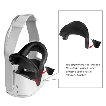 PU Obraz Blazine Pokrov Za Oculus Quest 2 VR Slušalke Zamenjava Udobno Znoj dokaz Anti-uhajanje svetlobe Oči Tipke Za Quest2 VR 8168