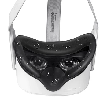 PU Obraz Blazine Pokrov Za Oculus Quest 2 VR Slušalke Zamenjava Udobno Znoj dokaz Anti-uhajanje svetlobe Oči Tipke Za Quest2 VR 1