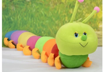 Barvita caterpillar stonoga velikih žuželk lutka Valentine 's Day darilo plišastih igrač 0