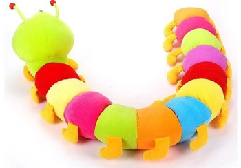 Barvita caterpillar stonoga velikih žuželk lutka Valentine 's Day darilo plišastih igrač 2