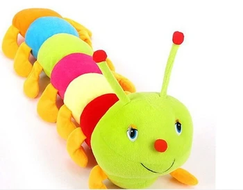 Barvita caterpillar stonoga velikih žuželk lutka Valentine 's Day darilo plišastih igrač 4