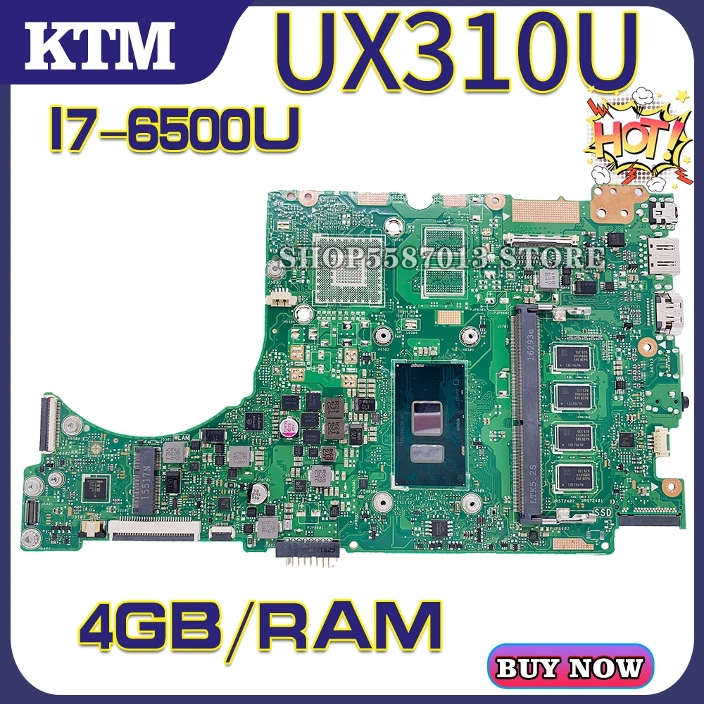 RX410U za ASUS UX310U UX310UV UX410UV UX410UQK U4000U U3000U UX310UQK UX410UA prenosni računalnik z matično ploščo mainboard test OK I7 cpu 2
