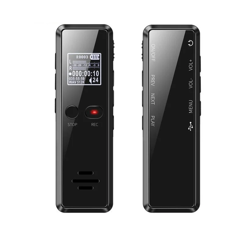 Strokovno Mini Digitalni Diktafon 8G Kovinski OLED Zaslon 1536Kbps Glas Actived Diktafon Dolge Razdalje Avdio Snemalnik Pero 4