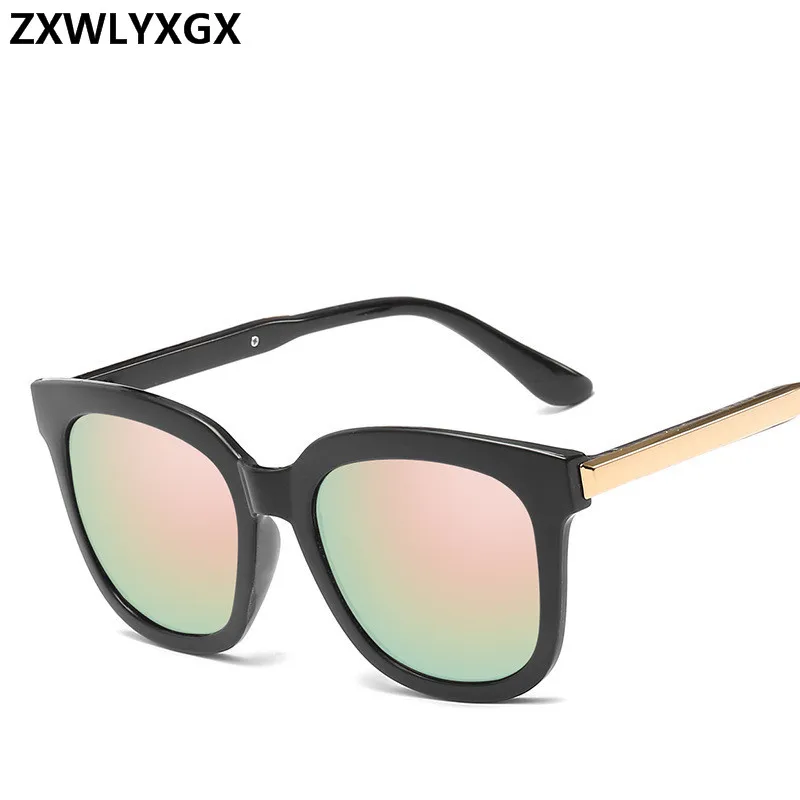 2018 novo polje sončna očala moški ženske blagovne znamke korejski fashion star očala za sonce svetle barve, sončna očala debelo UV400 Oculos De Sol 2