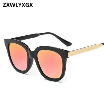 2018 novo polje sončna očala moški ženske blagovne znamke korejski fashion star očala za sonce svetle barve, sončna očala debelo UV400 Oculos De Sol 1